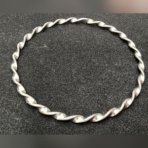 Twisted silver bracelet